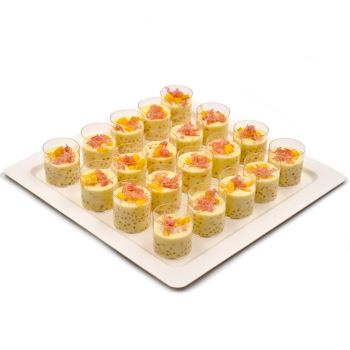 Coconut and Mango Pudding Platter